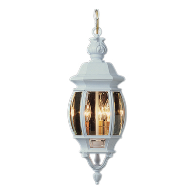 Trans Globe Lighting 4066 WH 3 Light Hanging Lantern in White